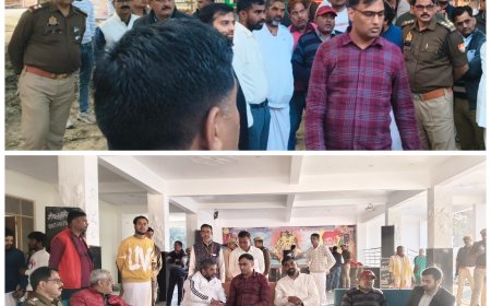 मुख्यमंत्री योगी आदित्यनाथ के दुल्हदेपुर में कार्यक्रम को लेकर मुख्य विकास अधिकारी, पुलिस अधीक्षक,एस डी एम ज्वाइंट मजिस्ट्रेट तेजस के आदि ने निरीक्षण किया