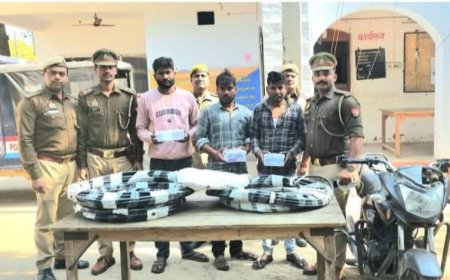 सजेती पुलिस ने कस्बे में छापा मारकर तीन शातिर चोरों को दबोचा