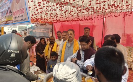 महाशिवरात्रि पर लोधेश्वर धाम में जगह-जगह भंडारे, स्वास्थ्य शिविर में निःशुल्क उपचार