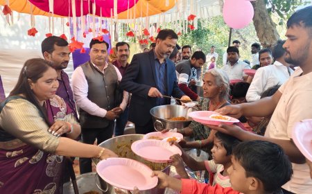 धार्मिक कार्यक्रम भन्डारे का आयोजन किया गया