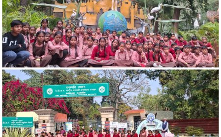 पी एम श्री विद्यालय विरौली के छात्रों का एक्पोजर विजिट राष्ट्रीय वनस्पति अनुसंधान केन्द्र में