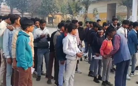 पहले दिन हाईस्कूल हिंदी विषय का पहला प्रश्नपत्र सात परीक्षा केंद्रों पर सफलतापूर्वक संपन्न हुई