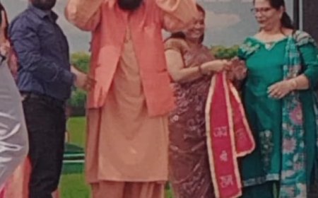 नशा मुक्ति युवा भारत अभियान के लिए ज्योति बाबा डॉक्टर अरुण सेवा सम्मान से सम्मानित