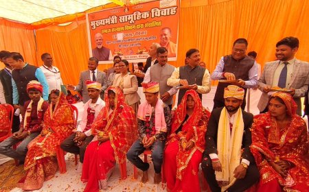 मुख्यमंत्री सामूहिक विवाह योजना के तहत 26 जोड़ों का हुआ सामूहिक विवाह