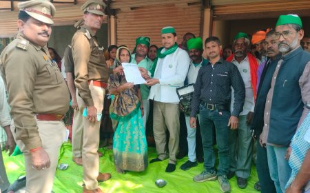 भाकियू हरपाल गुट ने किसान समस्याओ को लेकर किया प्रदर्शन, डीएम को भेजा ज्ञापन 