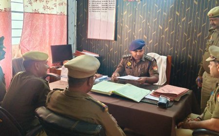 क्षेत्राधिकारी राजापुर द्वारा थाना रैपुरा का त्रैमासिक निरीक्षण किया गया