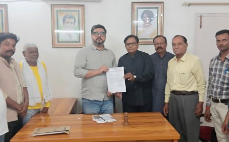 सांसद तनुज पुनिया मिला पेंशनर्स का प्रतिनिधि मण्डल