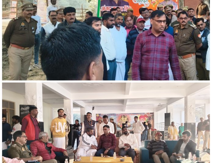 मुख्यमंत्री योगी आदित्यनाथ के दुल्हदेपुर में कार्यक्रम को लेकर मुख्य विकास अधिकारी, पुलिस अधीक्षक,एस डी एम ज्वाइंट मजिस्ट्रेट तेजस के आदि ने निरीक्षण किया