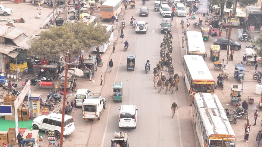 क्षेत्राधिकारी नगर के नेतृत्व में शब-ए-बारात त्यौहार के दृष्टिगत  भ्रमण कर सुरक्षा व्यवस्था का जायजा लिया गया