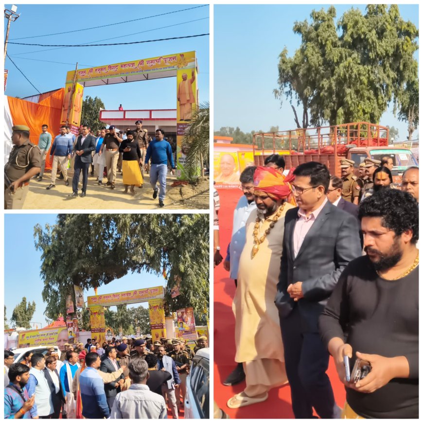 मुख्यमंत्री योगी आदित्यनाथ के 10फरवरी को दुल्हदेपुर में कार्यक्रम को लेकर अधिकारियों का आना जाना लगा रहा