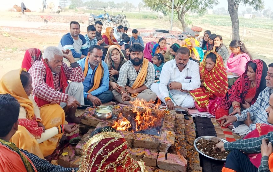 नर्मदेश्वर महाराज मंदिर में प्रतिमाओं की हुई प्राण प्रतिष्ठा