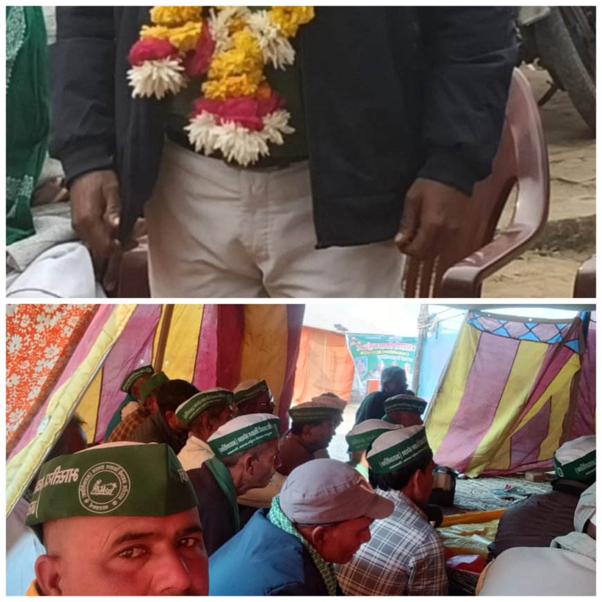 भारतीय अवस्थी किसान संगठन के प्रदेश अध्यक्ष शम्भू प्रसाद तिवारी ने पूर्व जिलाध्यक्ष सन्तोष तिवारी को जिले की कमान सौंपी