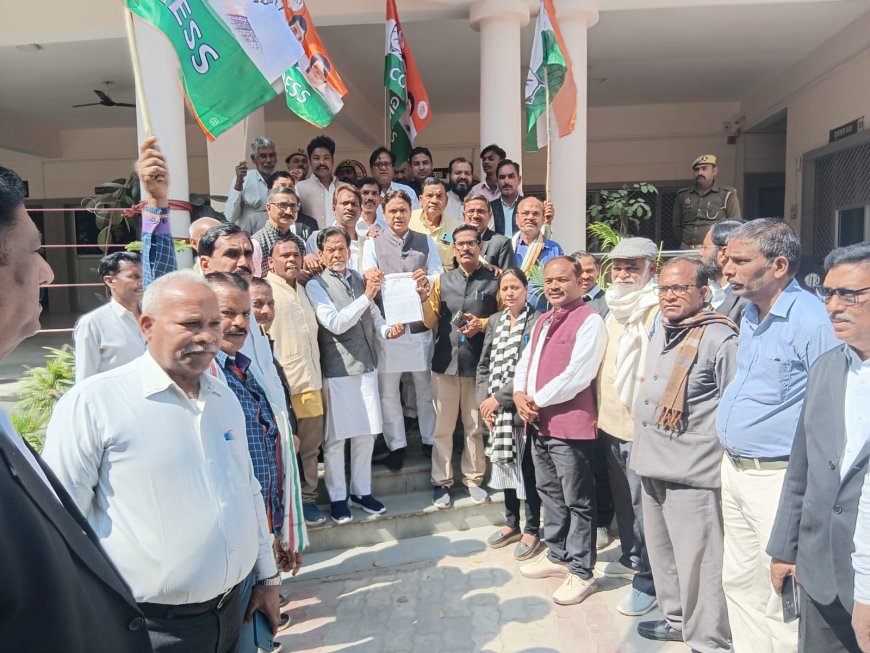 कांग्रेस पदाधिकारियों ने शंकराचार्य अविमुक्तेश्वरानन्द पर की जारही कार्यवाही का किया विरोध, राज्यपाल को भेजा ज्ञापन