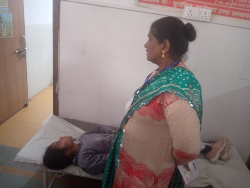 बदोसरांय में परीक्षा के दौरान बालिका हुयी बेहोश संयुक्त चिकित्सालय सिरौलीगौसपुर में चल रहा है उपचार