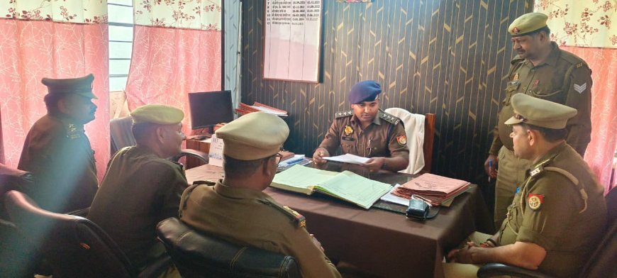 क्षेत्राधिकारी राजापुर द्वारा थाना रैपुरा का त्रैमासिक निरीक्षण किया गया