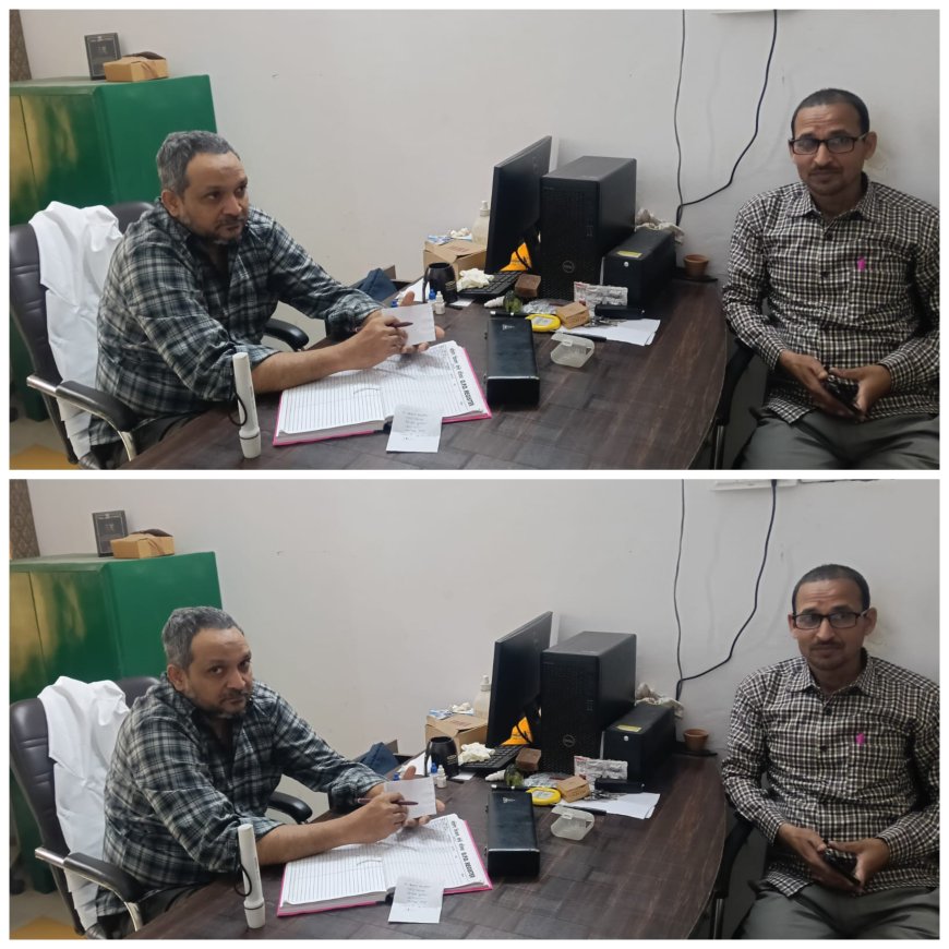 संयुक्त चिकित्सालय सिरौलीगौसपुर में आई चिकित्सक डा0 हसन सलीम