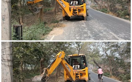 खबर का असर रामनगर बदोसरांय टिकैत नगर मार्ग की कच्ची पटरी का काम शुरू