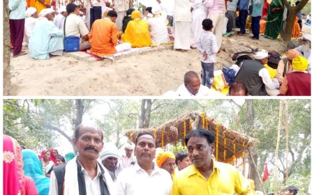 बडे बाबा के साधना स्थल पुरवा बाग में महन्त प्रेम दास जी ने विशाल भन्डारे का आयोजन किया