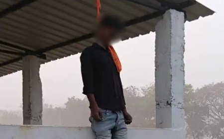 एक युवक का शव अपशिष्ट प्रबंधन केंद्र से लटका हुआ मिला जिसे देख पूरे क्षेत्र में सनसनी फैल गयी