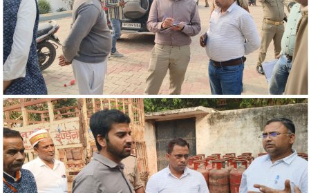 उपजिलाधिकारी ज्वाइंट मजिस्ट्रेट तेजस के ने गैस एजेंसी व पेट्रोल पम्पो का औचक निरीक्षण कर आवाश्यक दिशा निर्देश दिए
