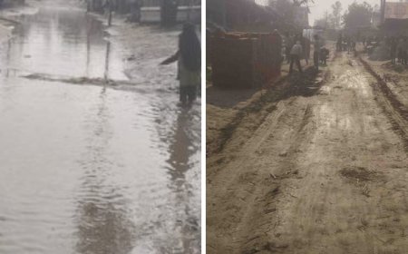 भैरमपुर में मुख्य मार्ग पर इंटरलाकिंग निर्माण शुरू होने से ग्रामीण खुश, बरसों बाद सुधरेगी यह सड़क