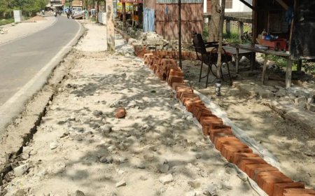 रजिस्ट्री कार्यालय के सामने पटरी ऊंची कर सड़क के बराबर किया, यातायात हुआ सुगम,गुणवत्ता परक कार्य की हुई