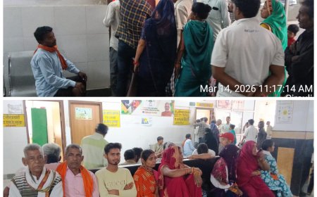 संयुक्त चिकित्सालय सिरौलीगौसपुर की ओ पी डी में मरीजों की उमडी भीड़ 542 नये पुराने मरीजों का उपचार किया गया