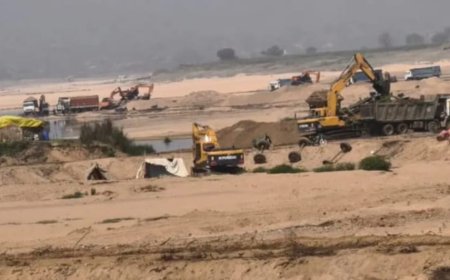 अवैध बालू खनन की वजह से सोनभद्र की नदियां हो रही है तबाह