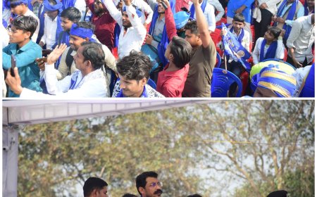 मंजीठा में कांशीराम जयंती पर बोले सांसद चंद्रशेखर रावण, लोकतंत्र में बटन से दी जाती है चोट