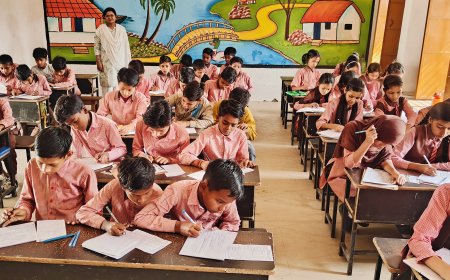 प्राथमिक विद्यालय बदोसरांय प्रथम मे वार्षिक परीक्षा का आयोजन किया जा रहा है