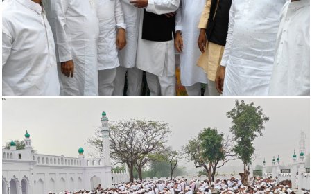 मसौली में हर्षोल्लास के साथ मनाई गई ईद-उल-फितर, अमन-चैन व भाईचारे की मांगी गई दुआएं