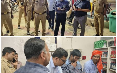 पेट्रोल पम्पो पर भीड अफवाह के बाद प्रशासन अलर्ट एस डी एम, तहसीलदार, प्रभारी निरीक्षक के साथ कस्बा बदोसरांय के तीनों पेट्रोल पम्पो का निरीक्षण किया एंव पेट्रोल पंप संचालकों को आवाश्यक दिशा निर्देश दिए