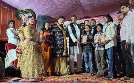 सांस्कृतिक कार्यक्रम में बाल कॉमेडियन ऋषभ, रिया और अनुष्का हुए सम्मानित