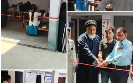 एलिया मॉन्टेसरी स्कूल में नेत्र जांच शिविर, 42 लोगों की हुई जांच