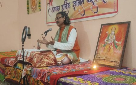 साप्ताहिक सत्संग  सद्विचार ही समाज में शांति स्थापित करते हैं : आचार्य संजीव रूप