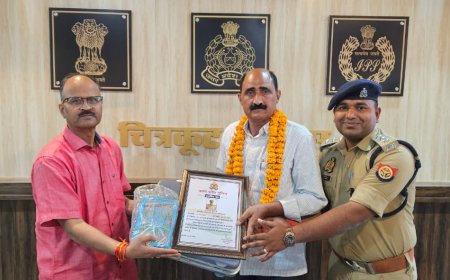 सेवानिवृत्त 04 पुलिस कर्मियों की गयी भावभीनी विदाई