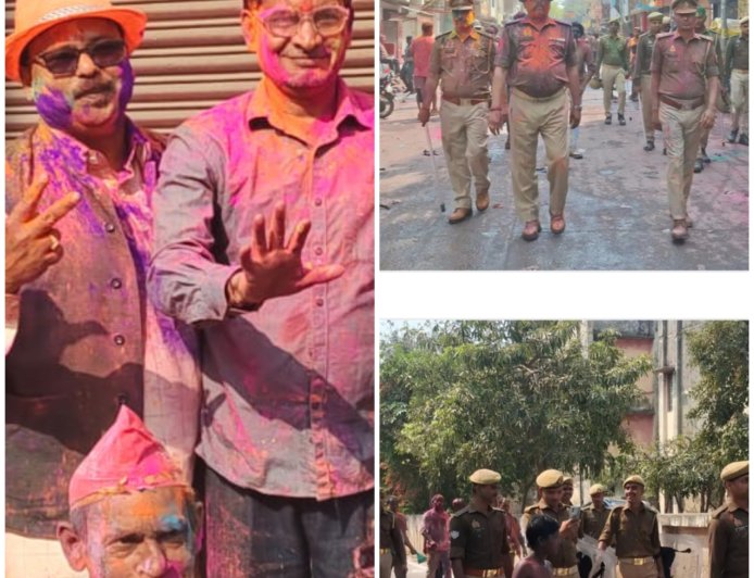 नगर में होली का जुलूस बड़े ही हर्षोल्लास के साथ निकाला २-डीजे की धुन पर जमकर थिरके लोग और उड़ा गुलाल  ३-चाचा जुलूस में एसडीम,सीओ, तहसीलदार कोतवाल और भारी संख्या पुलिस बल मुस्तैद रहा