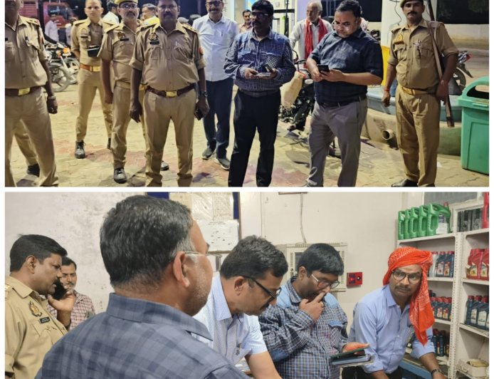 पेट्रोल पम्पो पर भीड अफवाह के बाद प्रशासन अलर्ट एस डी एम, तहसीलदार, प्रभारी निरीक्षक के साथ कस्बा बदोसरांय के तीनों पेट्रोल पम्पो का निरीक्षण किया एंव पेट्रोल पंप संचालकों को आवाश्यक दिशा निर्देश दिए