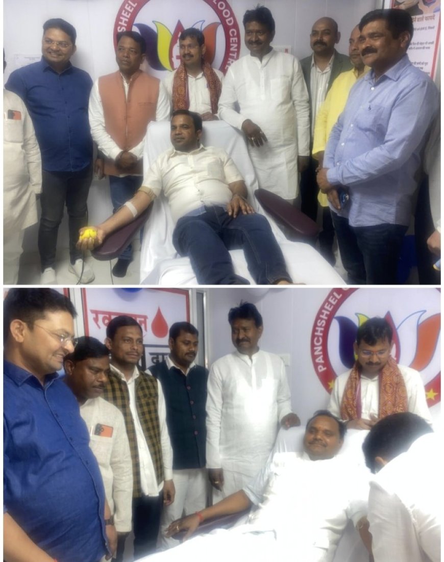 घोरावल विधायक ने ब्लड बैंक का किया उद्घाटन