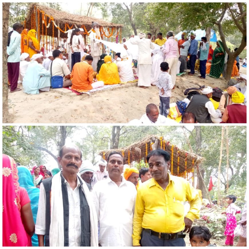 बडे बाबा के साधना स्थल पुरवा बाग में महन्त प्रेम दास जी ने विशाल भन्डारे का आयोजन किया