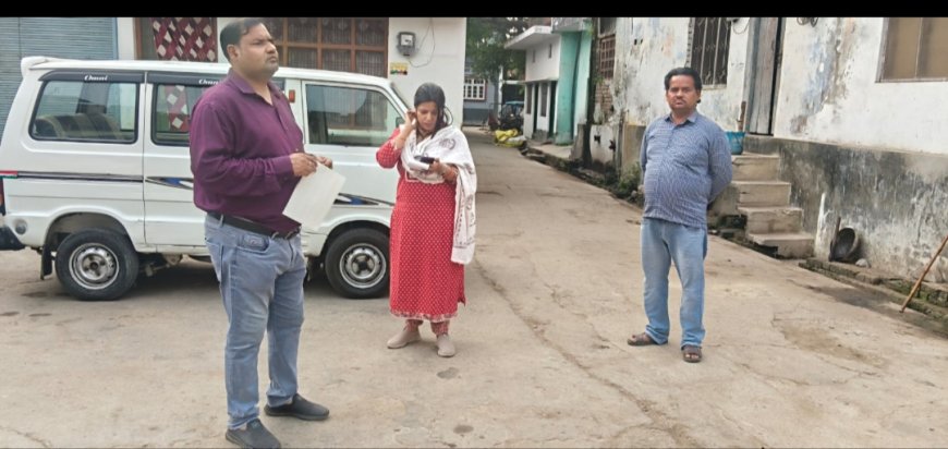 कस्बे के विभिन्नवार्डों का निरीक्षणकर सफाई व्यवस्था और नालियों की स्थिति का जायजा लिया।