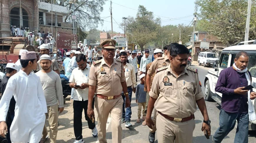 रमजान के अलविदा की नमाज शांति पूर्वक सम्पंन