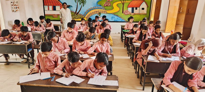 प्राथमिक विद्यालय बदोसरांय प्रथम मे वार्षिक परीक्षा का आयोजन किया जा रहा है