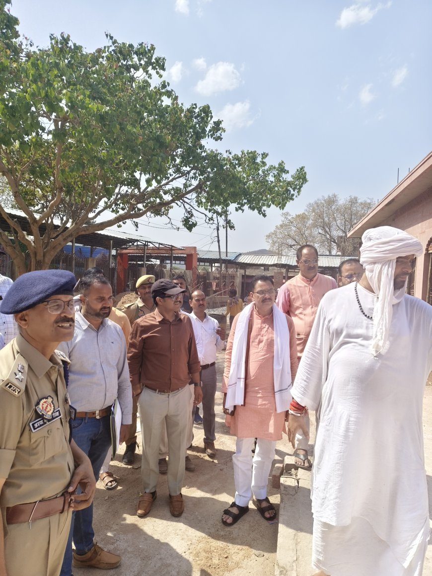 जिलाधिकारी, चित्रकूट द्वारा जनपद में संचालित पर्यटन विभाग की महत्वपूर्ण परियोजना का स्थलीय निरीक्षण किया गया।