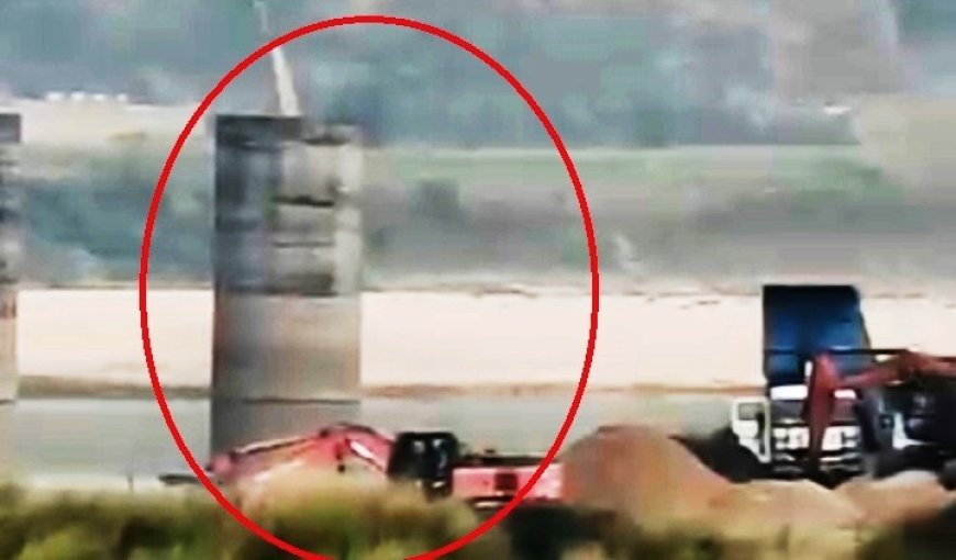 हाई टेंशन टावर के नीचे बेखौफ होकर प्रतिबंधित मशीनों से हो रहा अवैध खनन