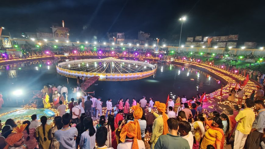 धनोखर सरोवर पर 51 हजार दीपों से नव संवत्सर 2083 का भव्य स्वागत