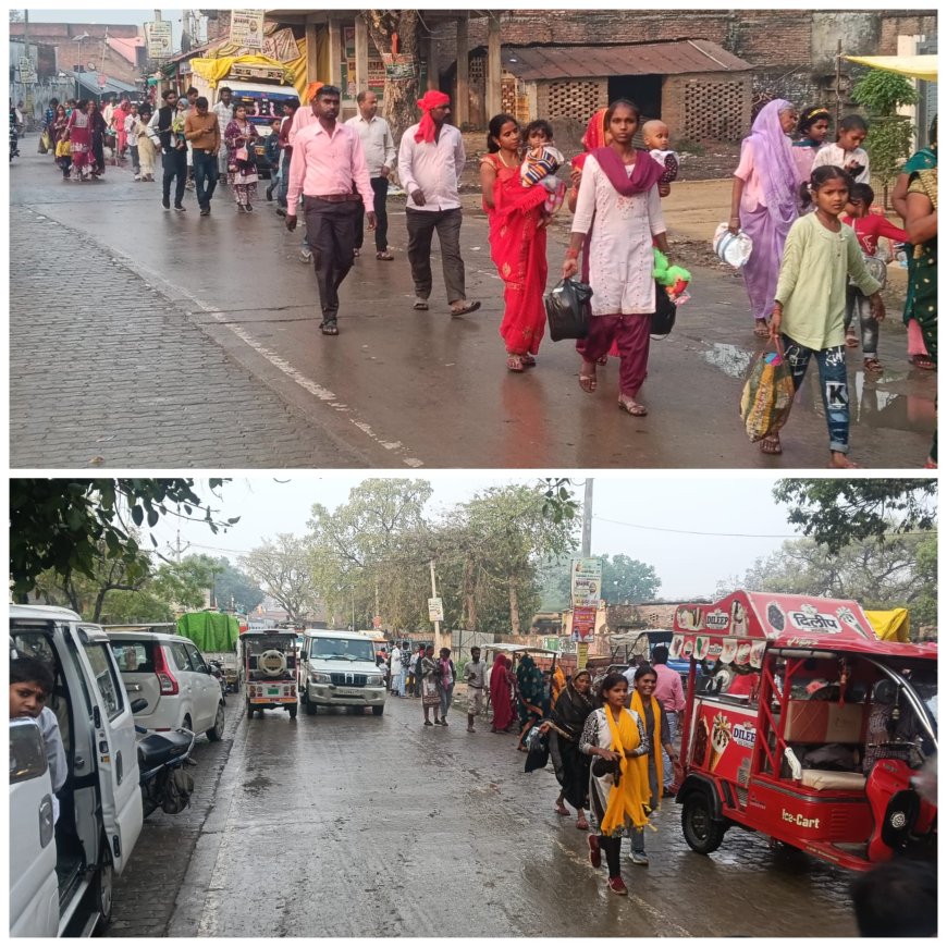 नवरात्र पर्व के दूसरे दिन बड़े बाबा के दरबार में उमडा आस्था का जन सैलाव