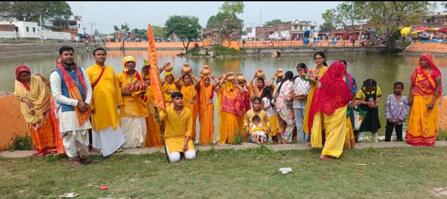 अमोली कला में श्रीमद् भागवत कथा का शुभारंभ, भव्य कलश यात्रा से गूंजा क्षेत्र