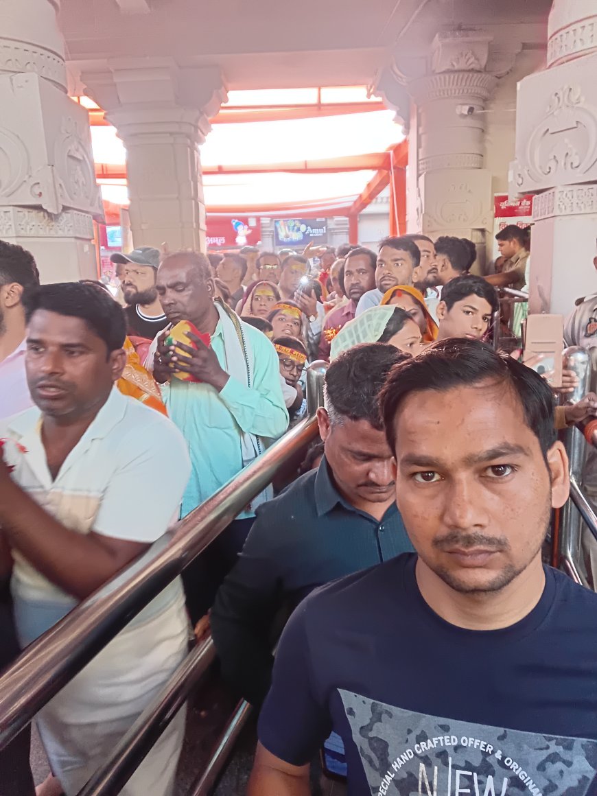 आज मां विंध्यवासिनी की नवरात्रि की छठवें दिन भक्तों की लगी भीड़