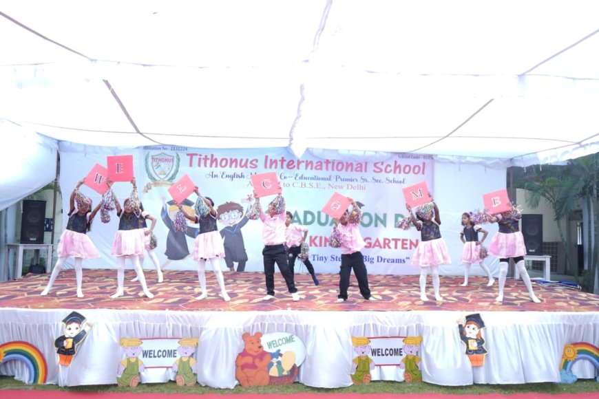 टिथोनस में बच्चों की रंगारंग प्रस्तुतियों ने सभी का मनमोह ग्रेजुएशन समारोह में मेधावी बच्चों हुए सम्मानित